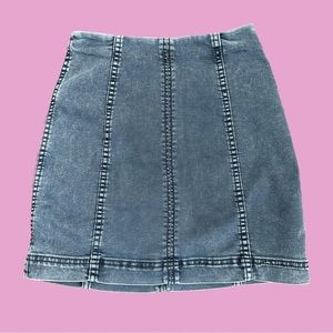 COPY - FREE PEOPLE DENIM STYLE BLACK SKIRT